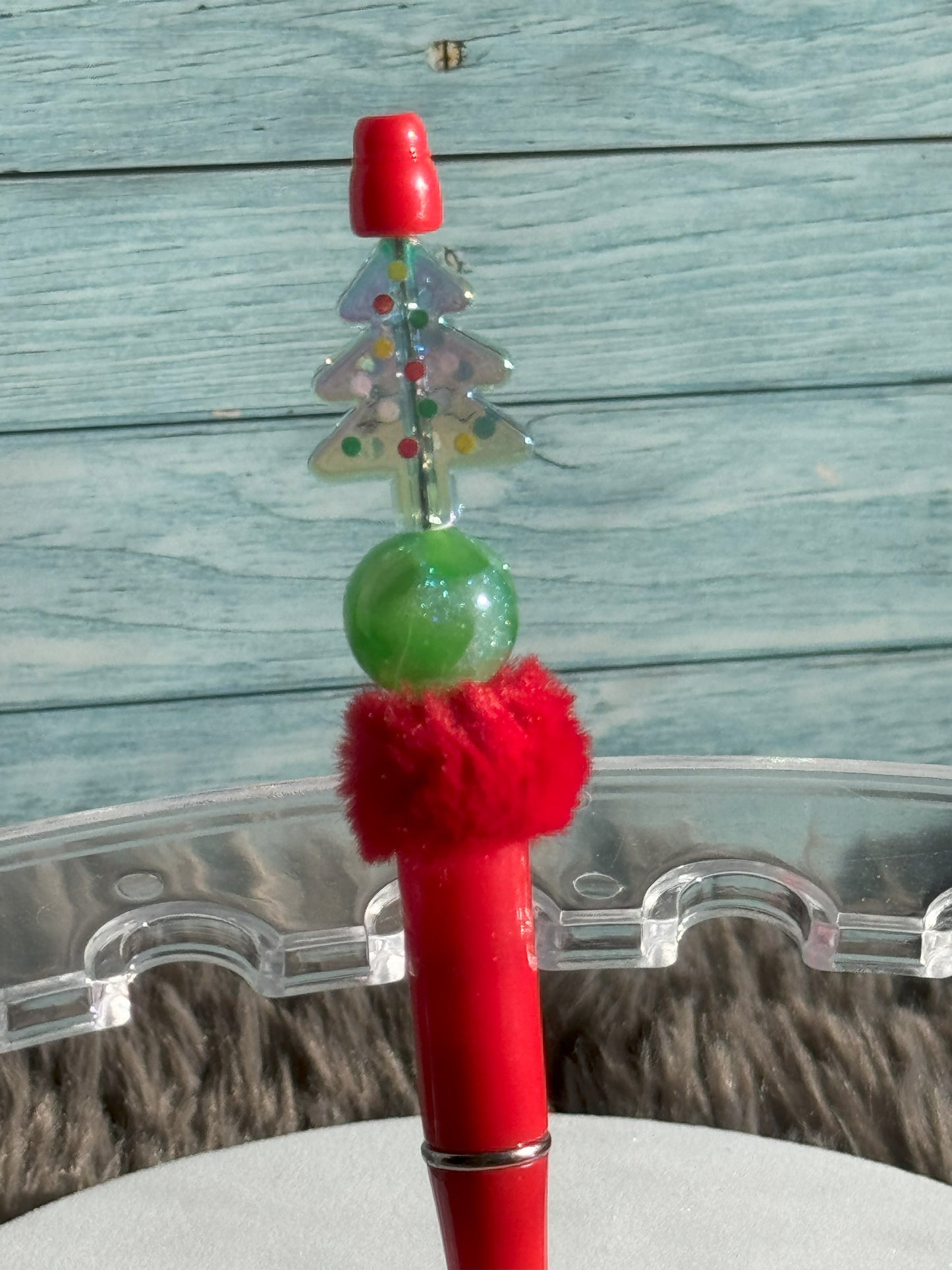 Red Christmas Tree Pen