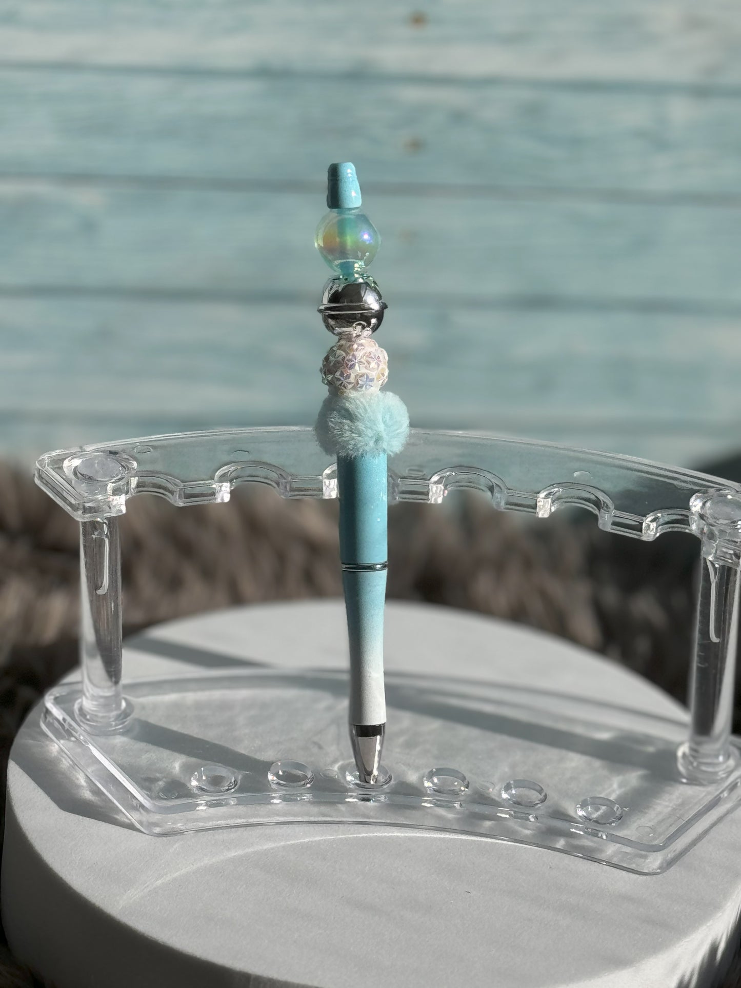 Blue Ombre Snowflake Pen