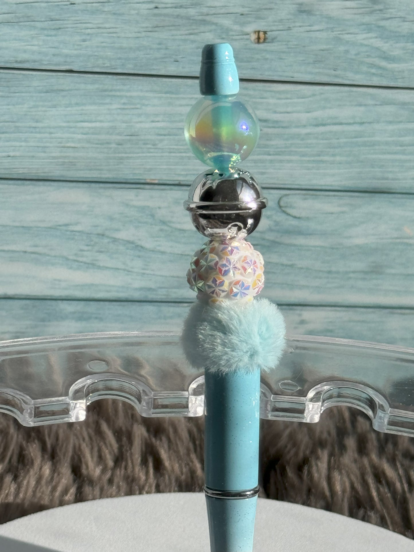 Blue Ombre Snowflake Pen