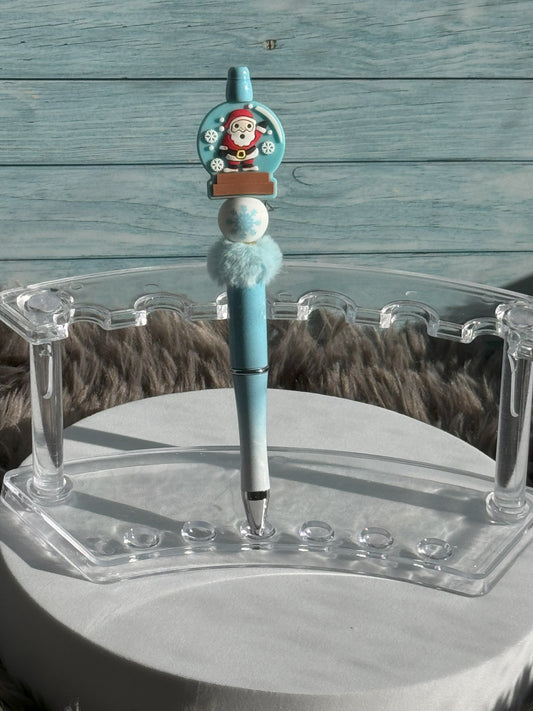Blue Santa Pen