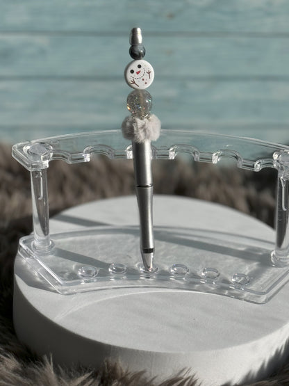 Silver Snowman Pen