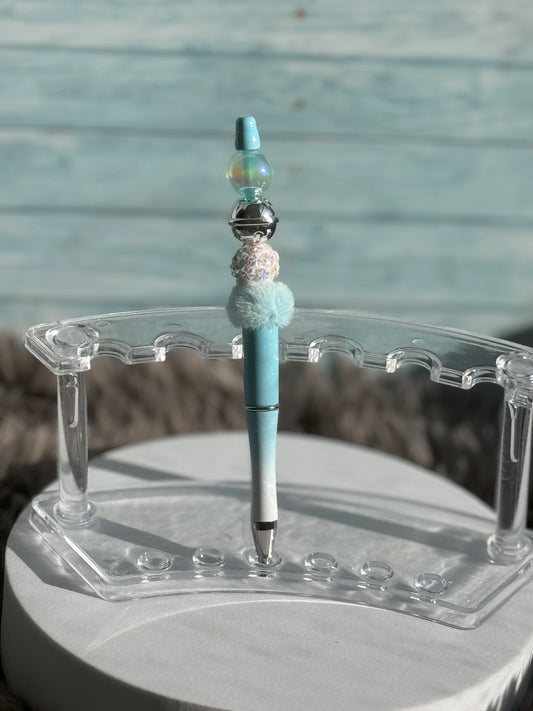 Blue Ombre Snowflake Pen