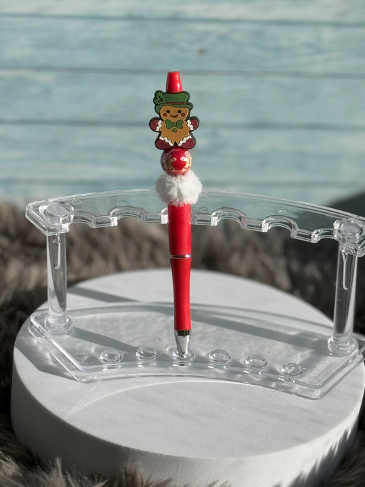 Red Gingerbread Man Pen