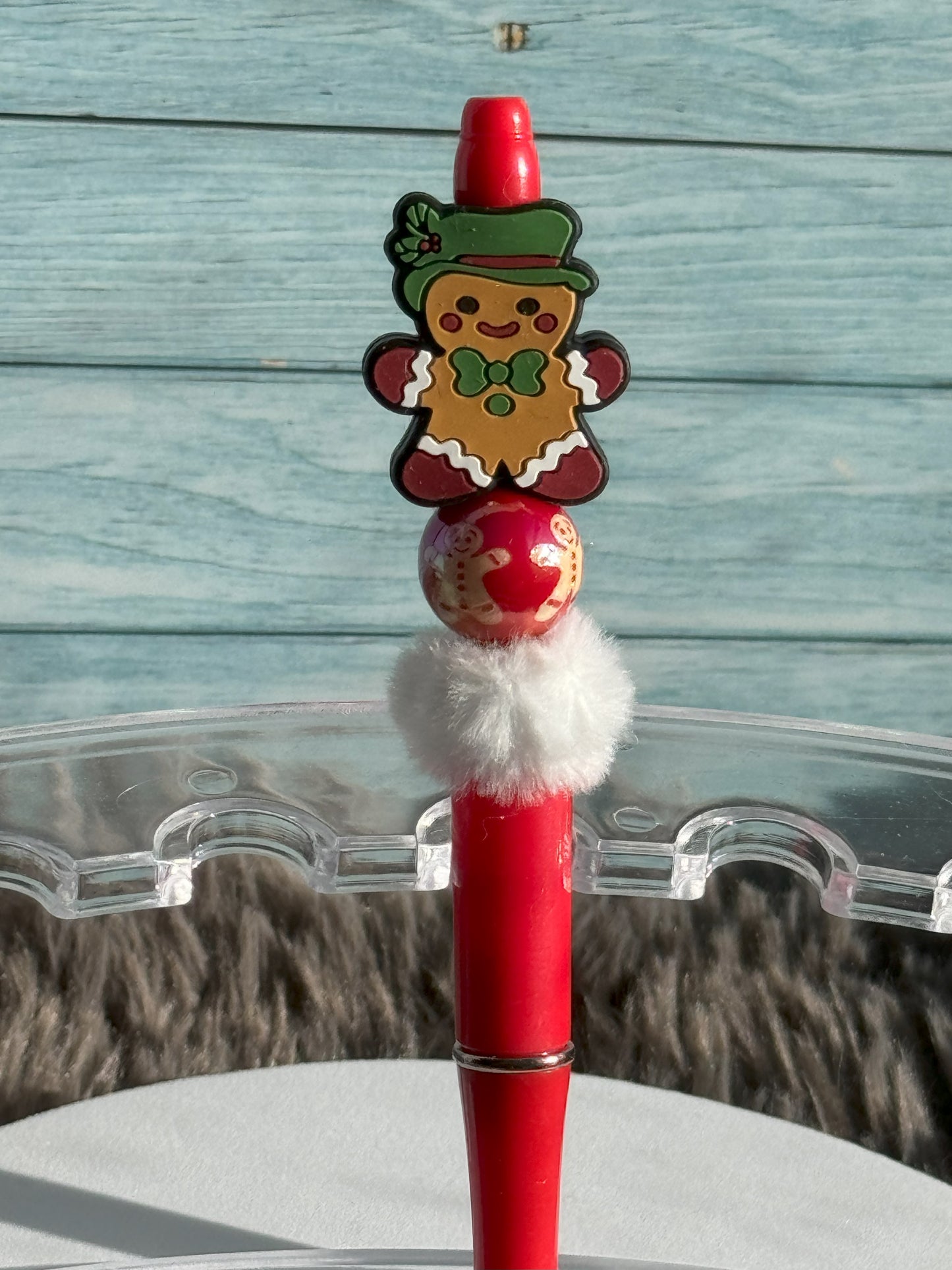 Red Gingerbread Man Pen