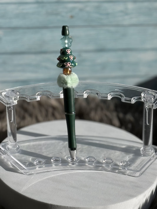Forest Green Christmas Tree Pen